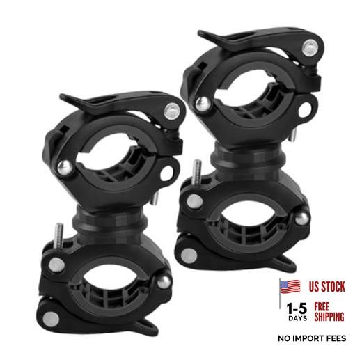 [2 Pack]  Flashlight Holder, Mount Bicycle Mounting Bracket Flashlight Holder