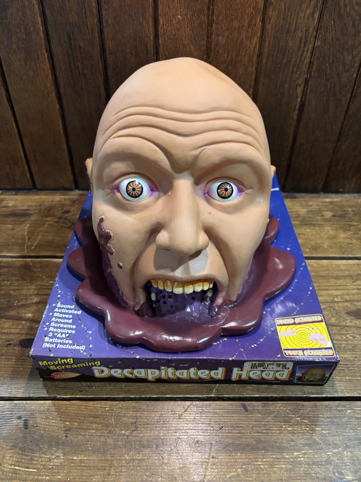 Seasons By Zauder's Decapitated Head Plastic Rubber Halloween Vintage NOS Gory