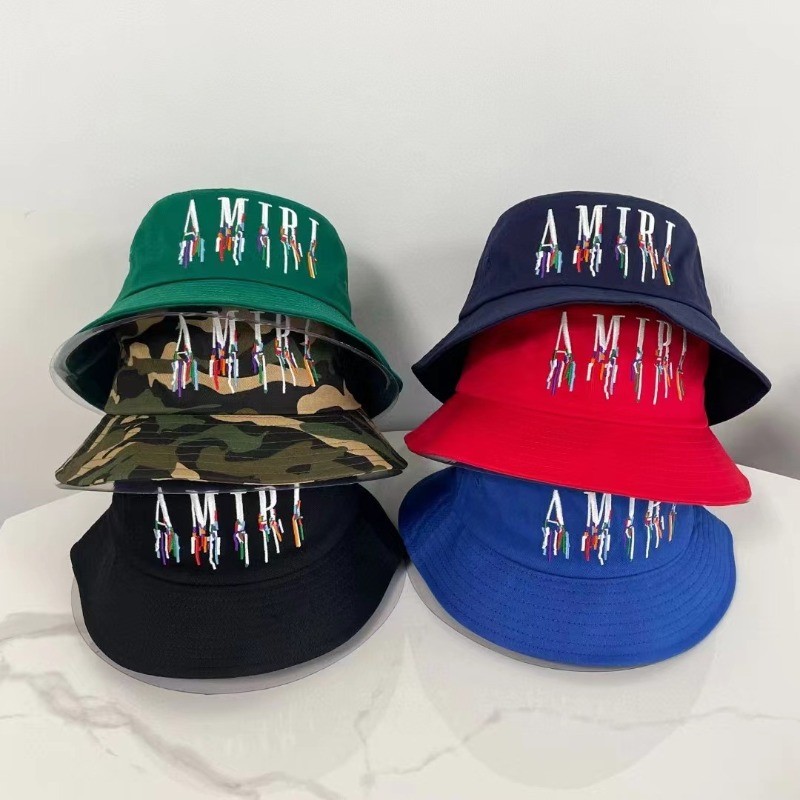 Mens Womens AM Bucket Hat Hawaii Fisherman Caps Vacation Visor Hats Portable Cap