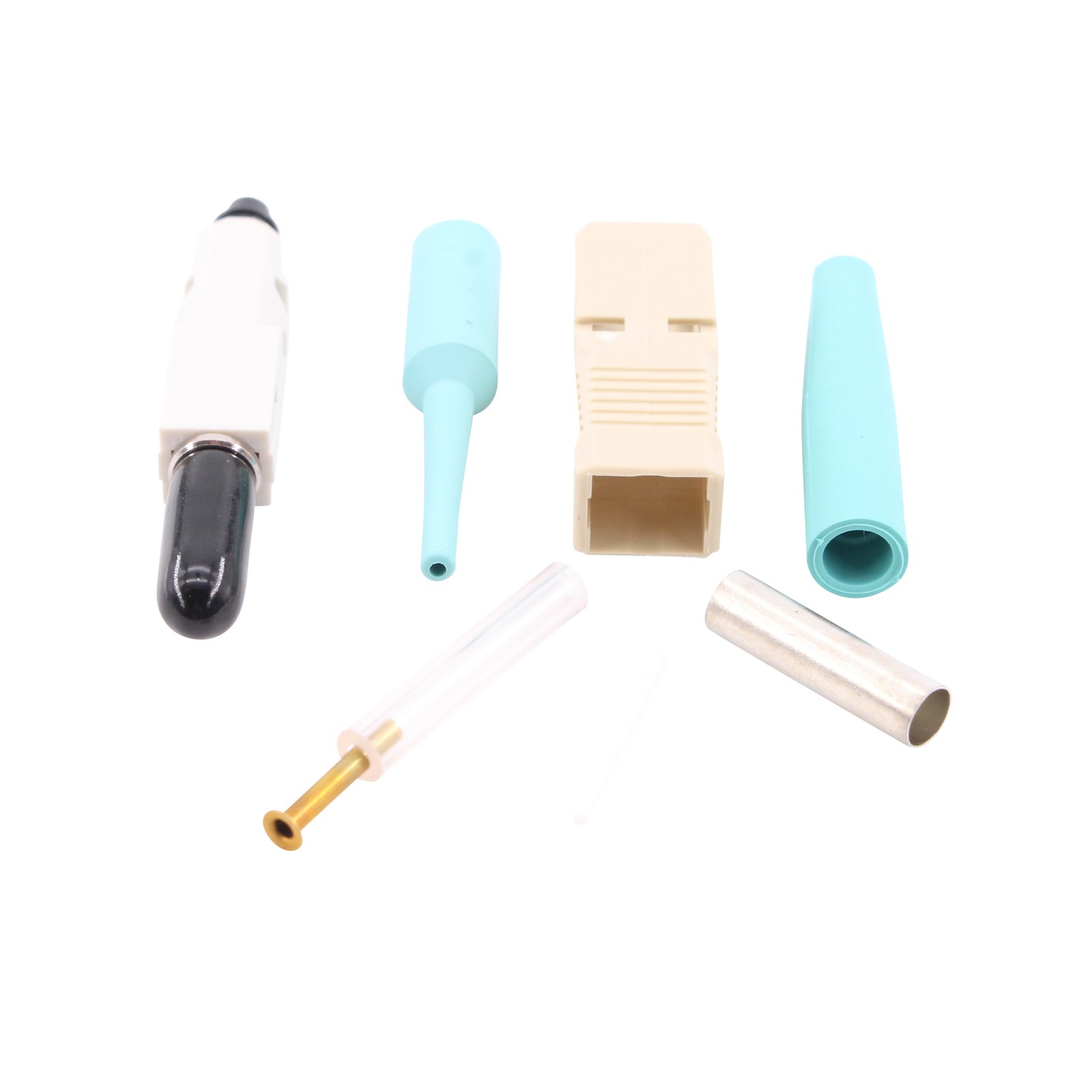 TE CONNECTIVITY 6588291-2 LIGHTCRIMP FIBER OPTIC CONNECTOR, OM3, SC, MM, 50UM