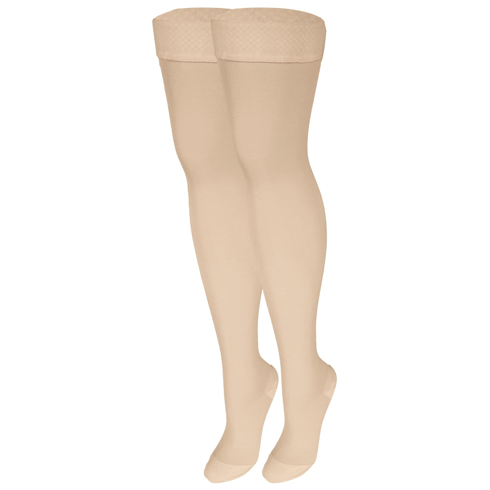 20-30 mmHg Compression Stockings for Men and Women Thigh High Length Dot-Top ...