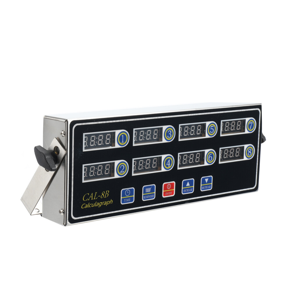 8 Channel Digital Timer Kitchen Cooking Countdown Timing Remind Loud Alarm