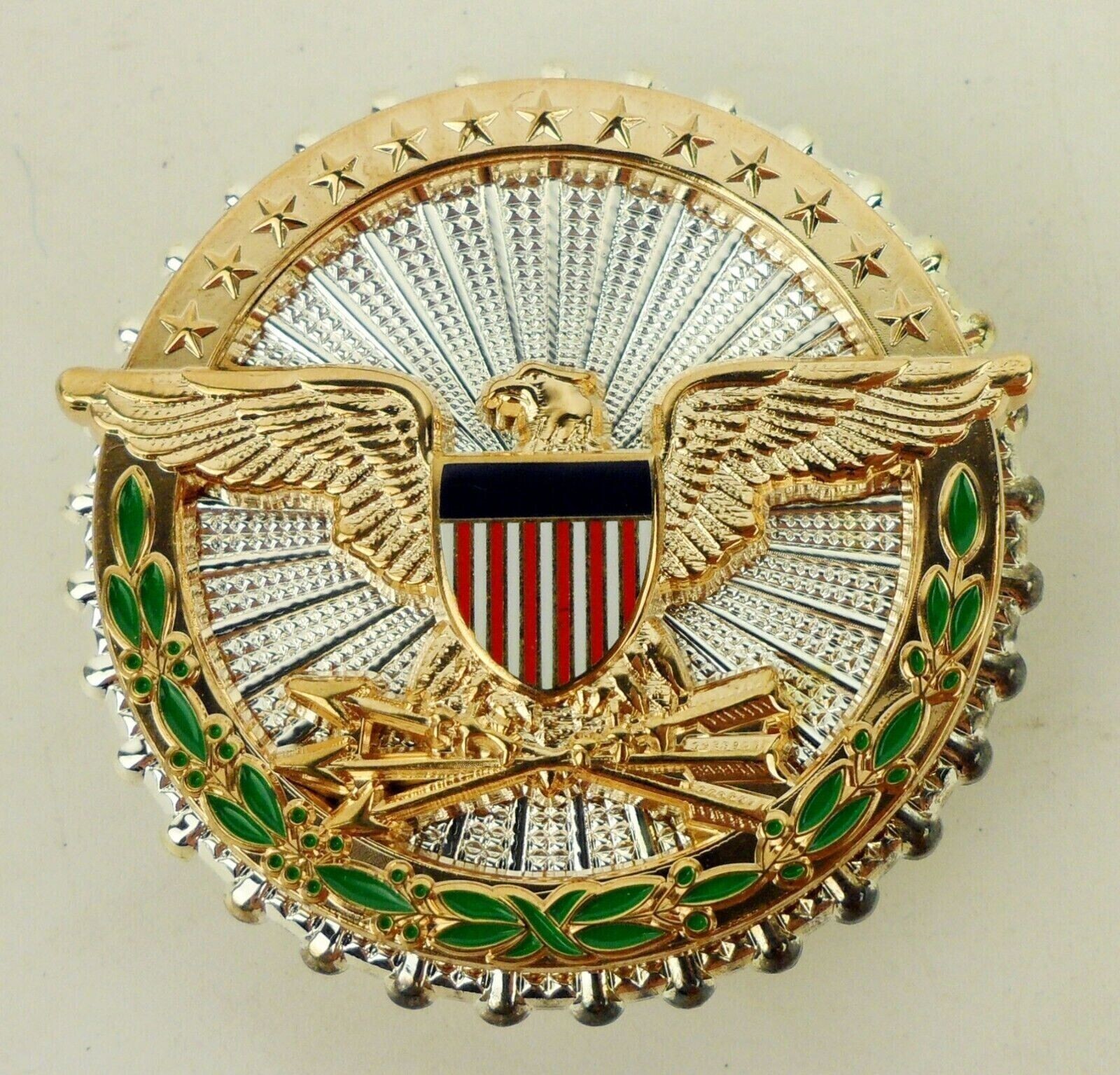 METAL US OFFICE OF THE SECRETARY OF DEFENSE BADGE OSD IDENTIFICATION BADGE