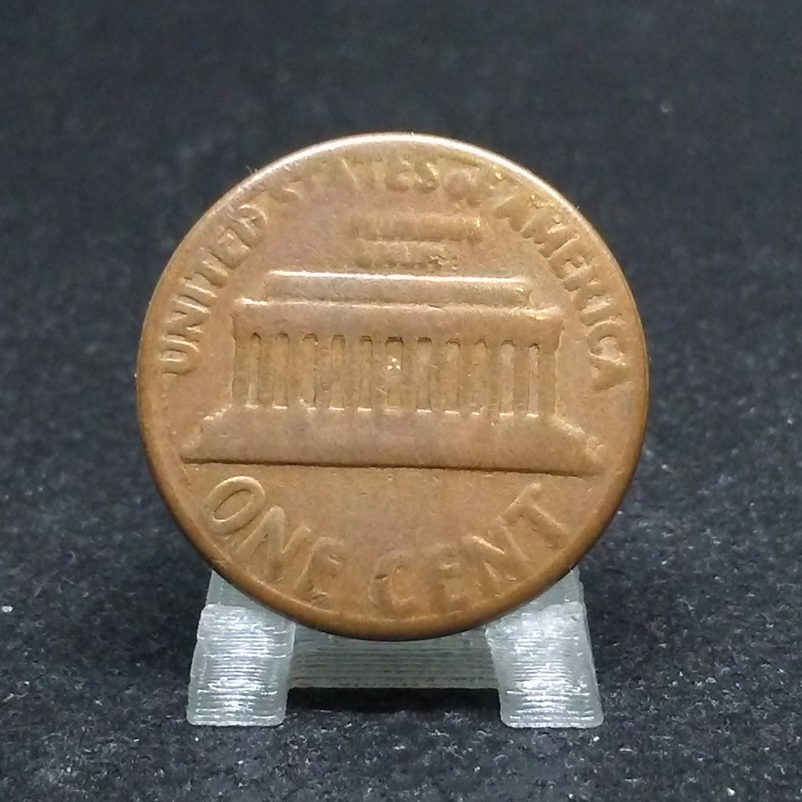 1974 D Memorial Cent Grease Strike