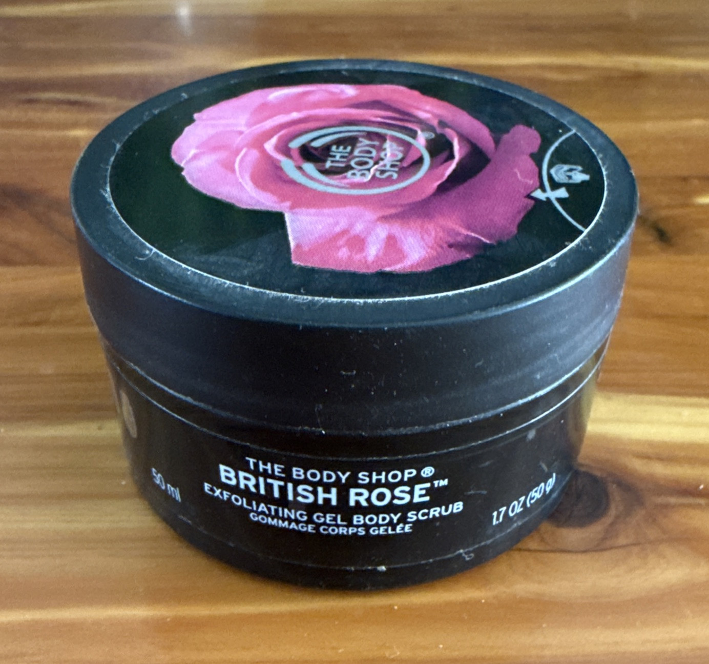THE BODY SHOP British Rose Exfoliating Gel Body Scrub ~ 1.7oz/50ml NEW