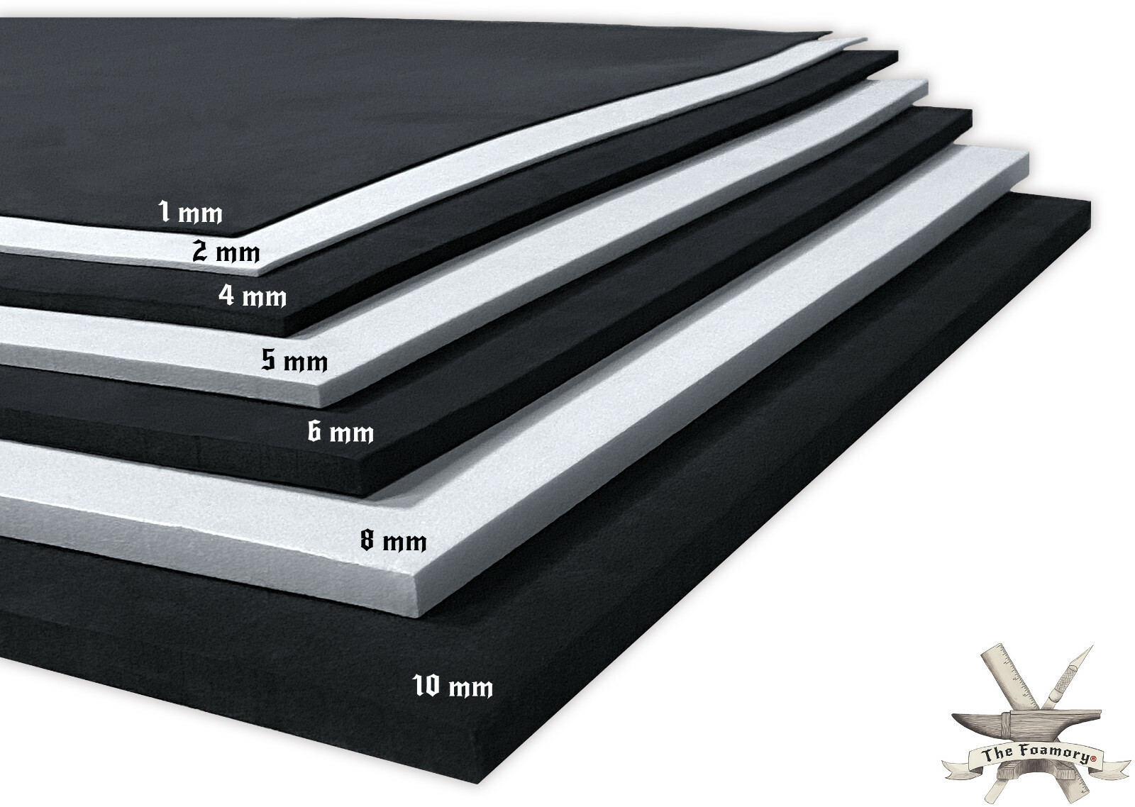 1mm EVA Foam Cosplay White 14 x 39 inch Sheet Ultra High Density *Free Shipping