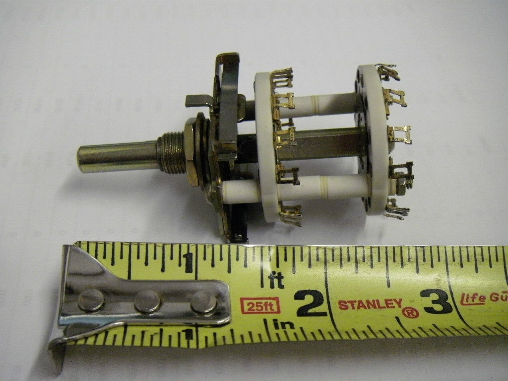 CRL 3-Way Rotary Switch 4P 3T PCB Termination Part No. 932710-001