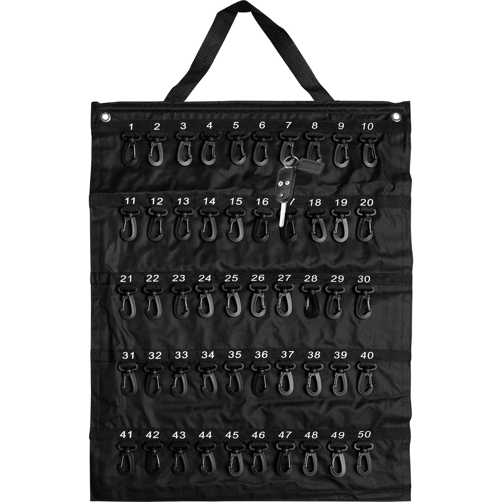 EZ line Rollable Key Case, Roll Up Organizer, one size, black