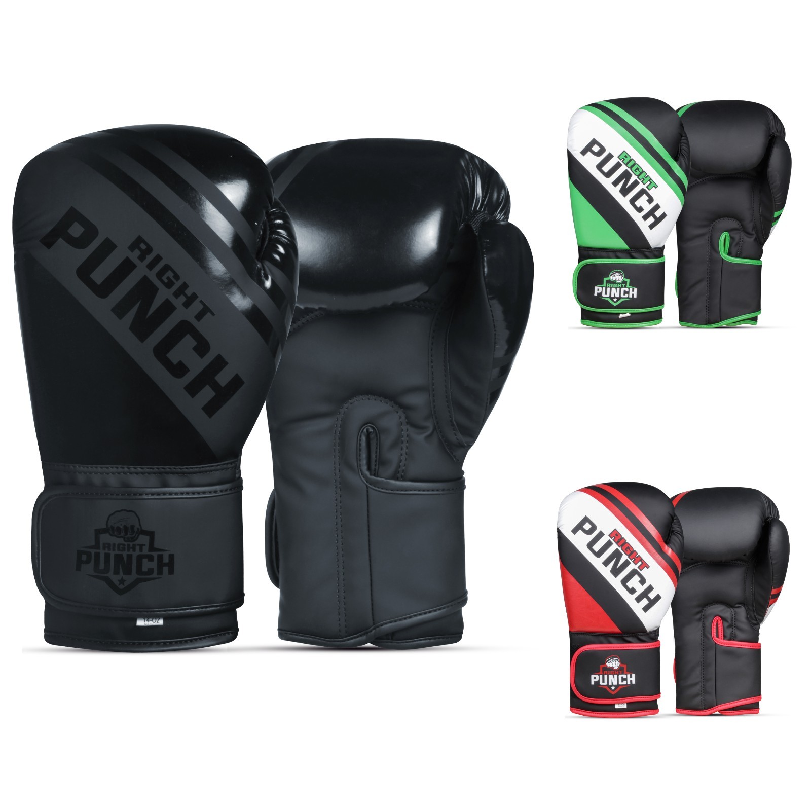 Boxing Gloves for Men & Women – Faux Leather Muay Thai, Kickboxing, MMA Gloves