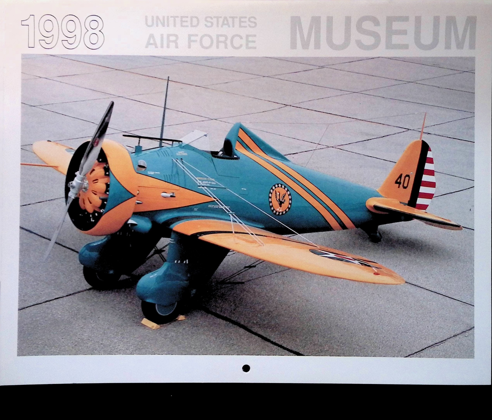 Vintage United States Air Force Museum Collector's Calendar 1998