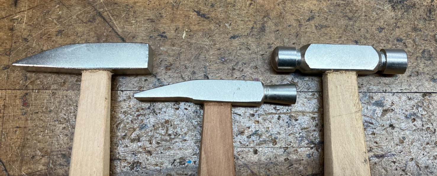 3 Small 1oz Hammers- Jewelry Making Crafts Hobby