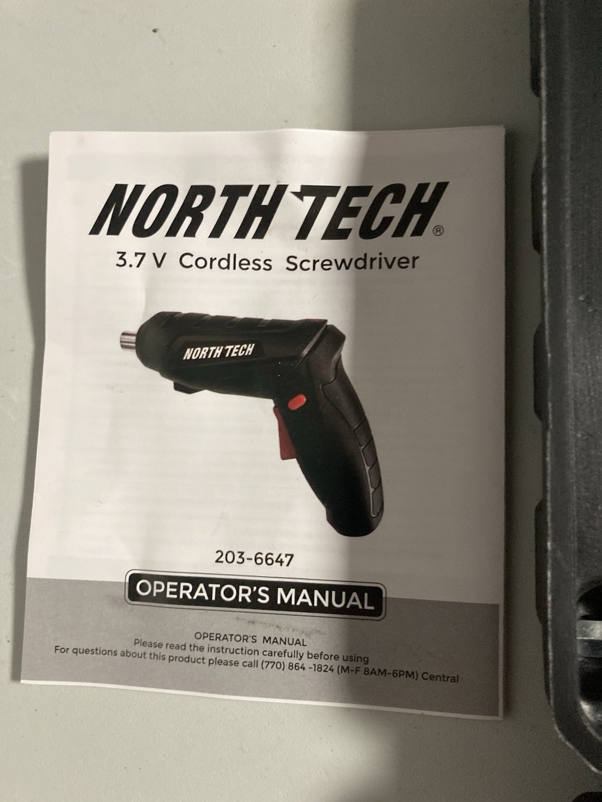 North Tech 3.7V Cordless Screwdriver Tool Socket Set Carrying Case Rechargeable