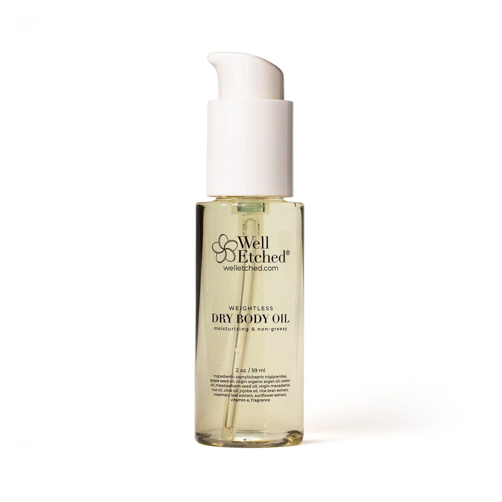 Fresh Peach Lightweight Dry Body Oil All Over Body and Hair Oil Massage Handmade