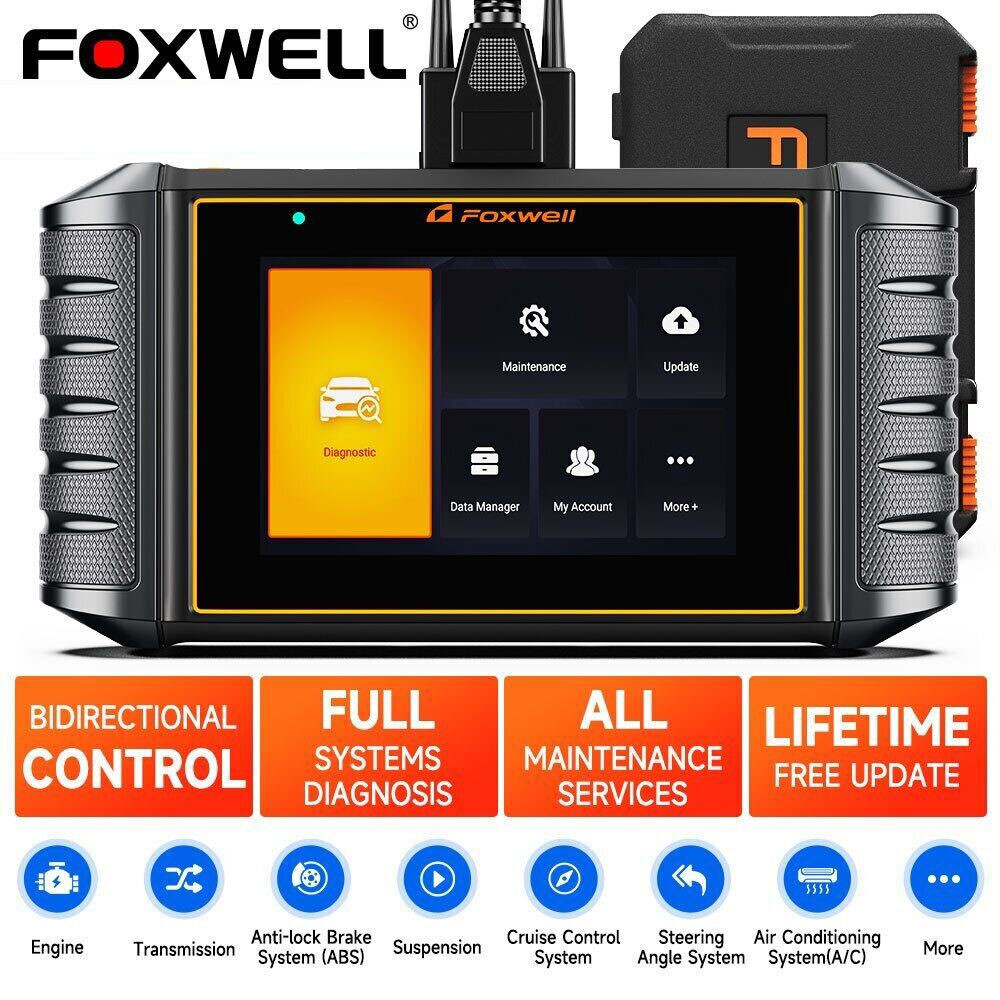 FOXWELL NT710 Bidirectional OBD2 Scanner Car Diagnostic Scan Tool Key ECU Coding