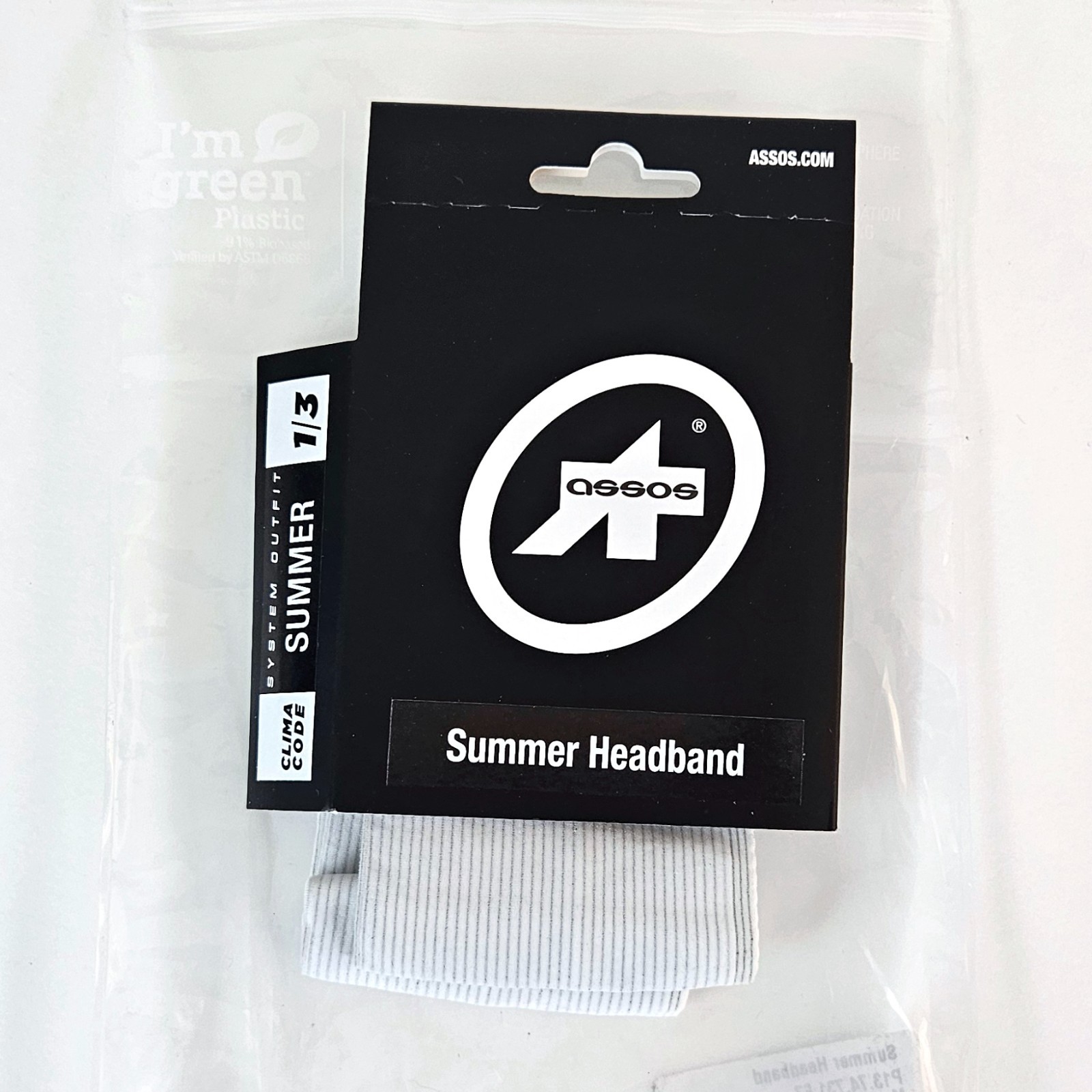 Assos Summer Headband, Holy White, Cycling NEW