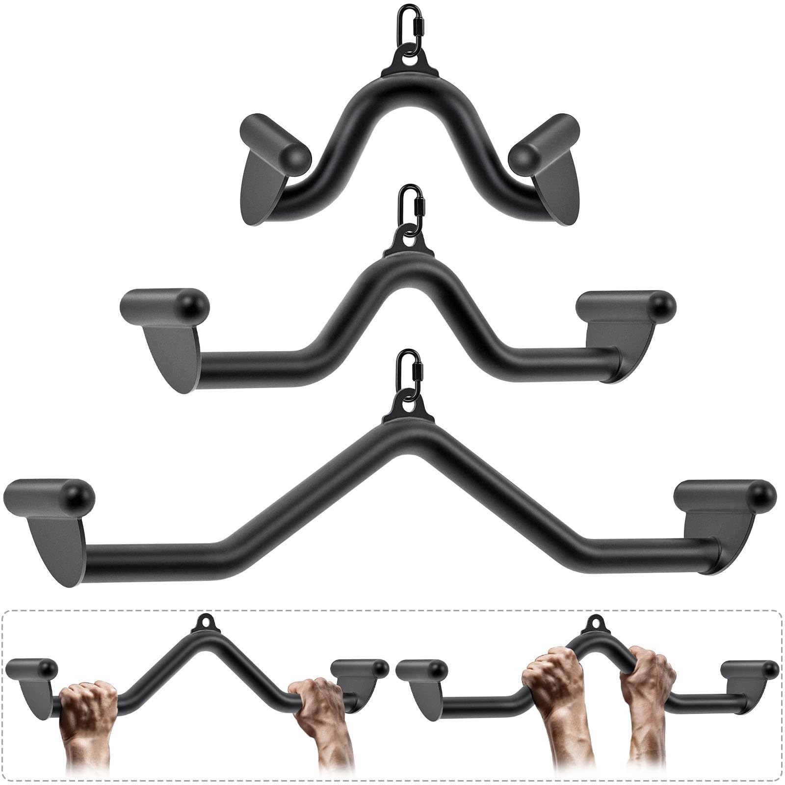 Multifunction-Grip LAT Pull Down Bars W/Heavy Duty Steel Tubing Structure Hom...