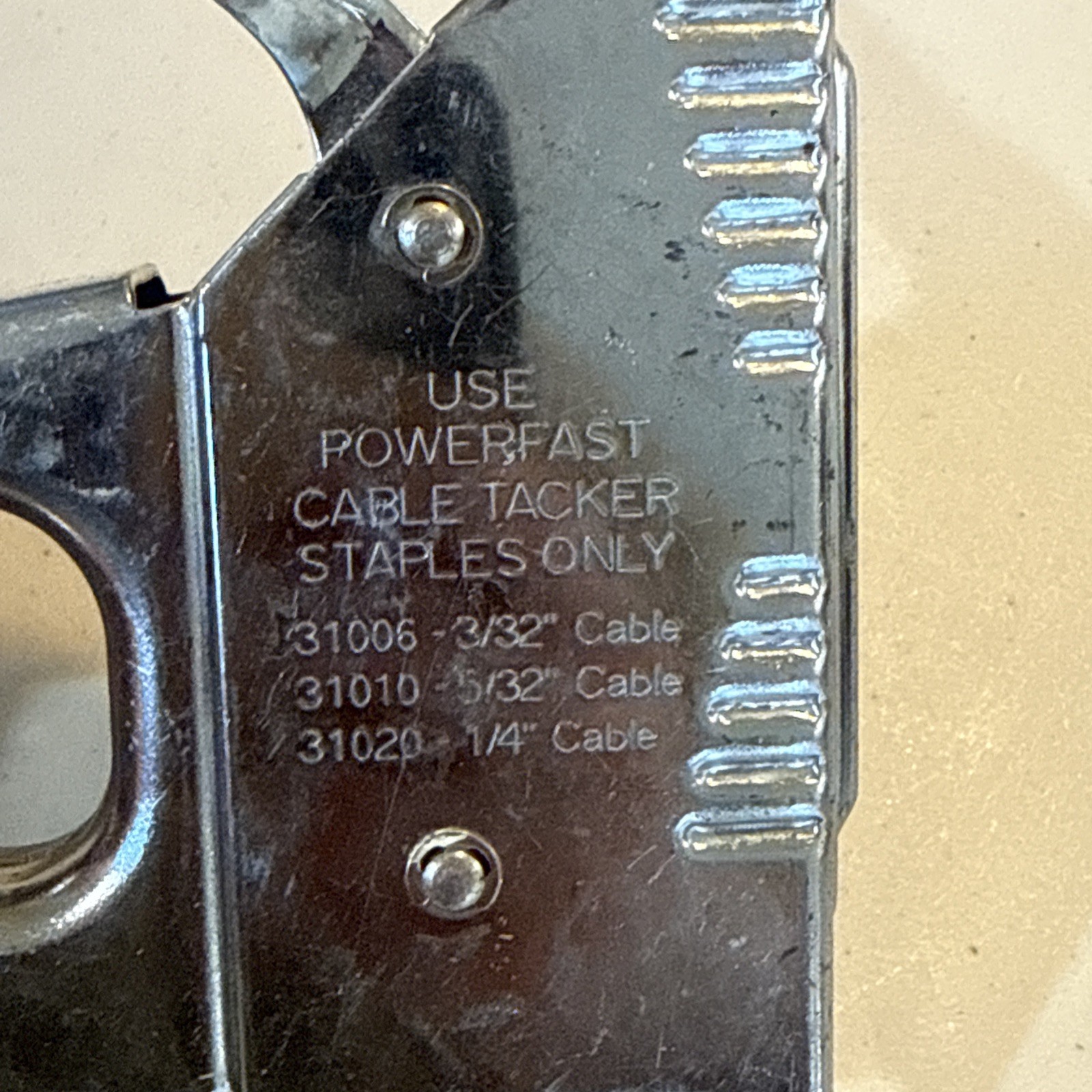 Powerfast Cable Tacker No. 31000 Stapler
