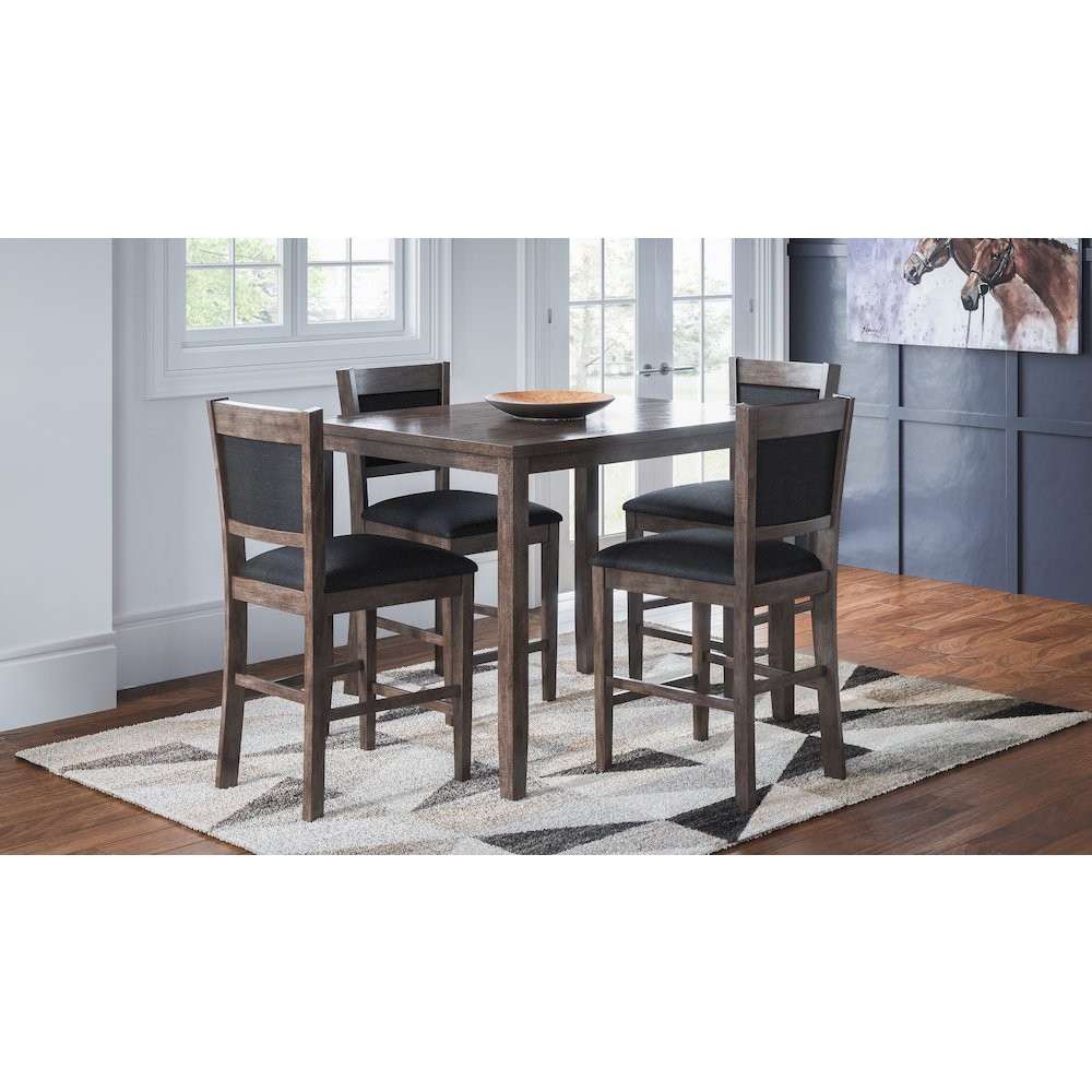 Greyson Heights 5 Pack Dining Set - Counter Height Table with 4 Stools