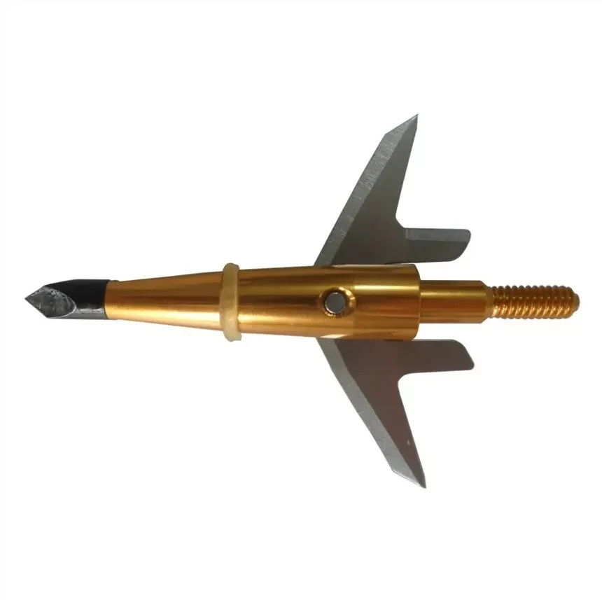 24Pcs Broadheads 100Gr Gold Expandable Sharp Blade Crossbow Tips