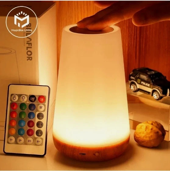 13 Color Changing Night Light RGB Remote Control Touch Dimmable Lamp Portable