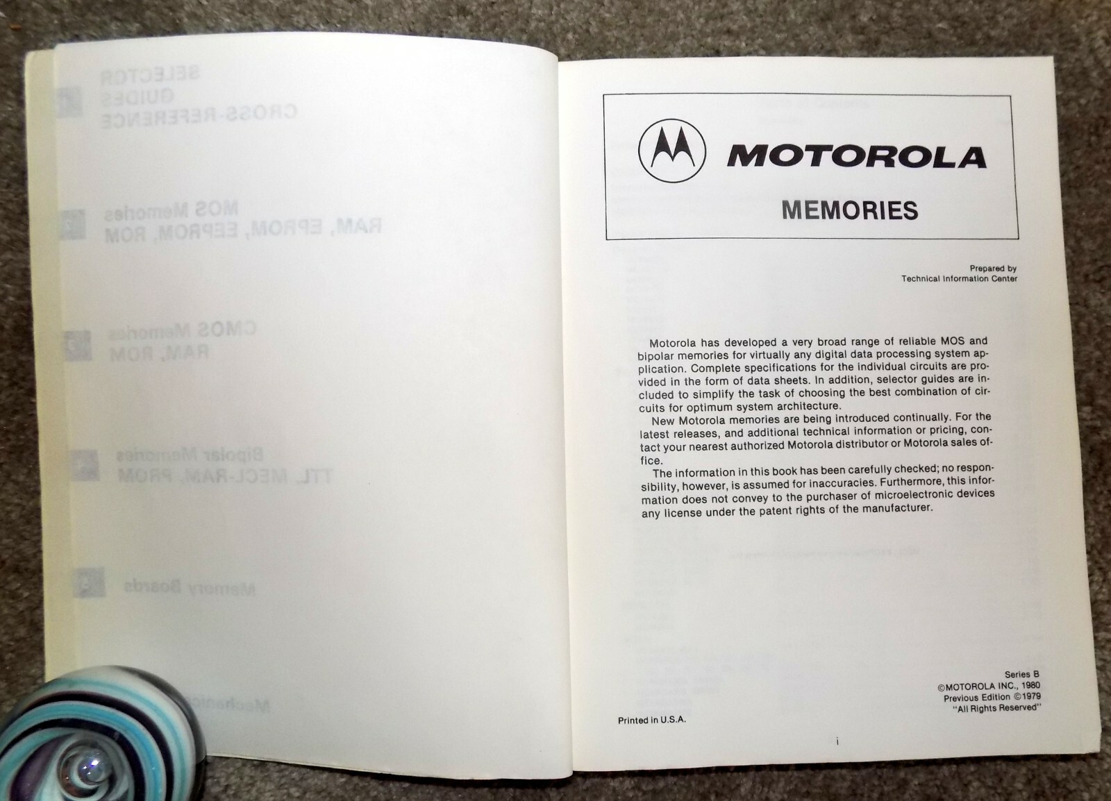 1980 Motorola Memory Data Manual