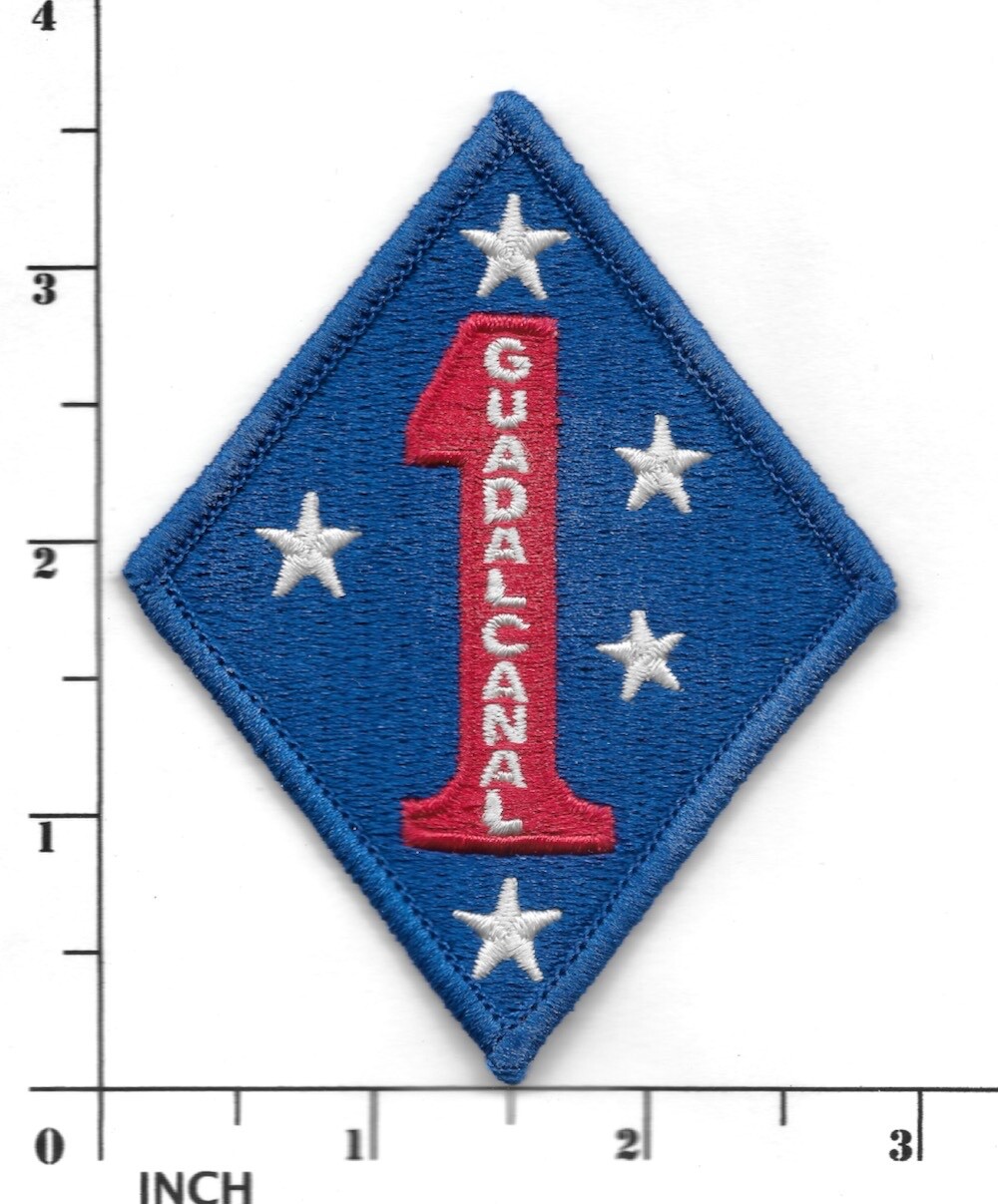 USMC 1st MarDiv Class-A premium! PATCH 1st Marine Division Former Combat Marines