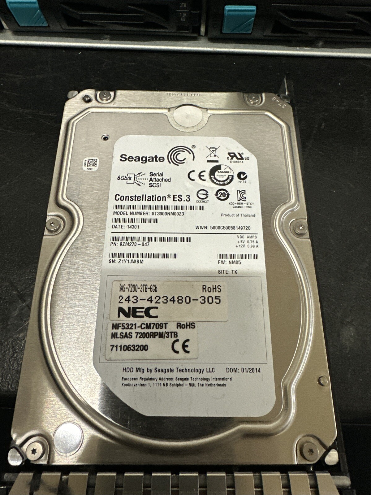 NEC NF5321-CR40ST STORAGE ARRAY W/ X12 3tb Hdd
