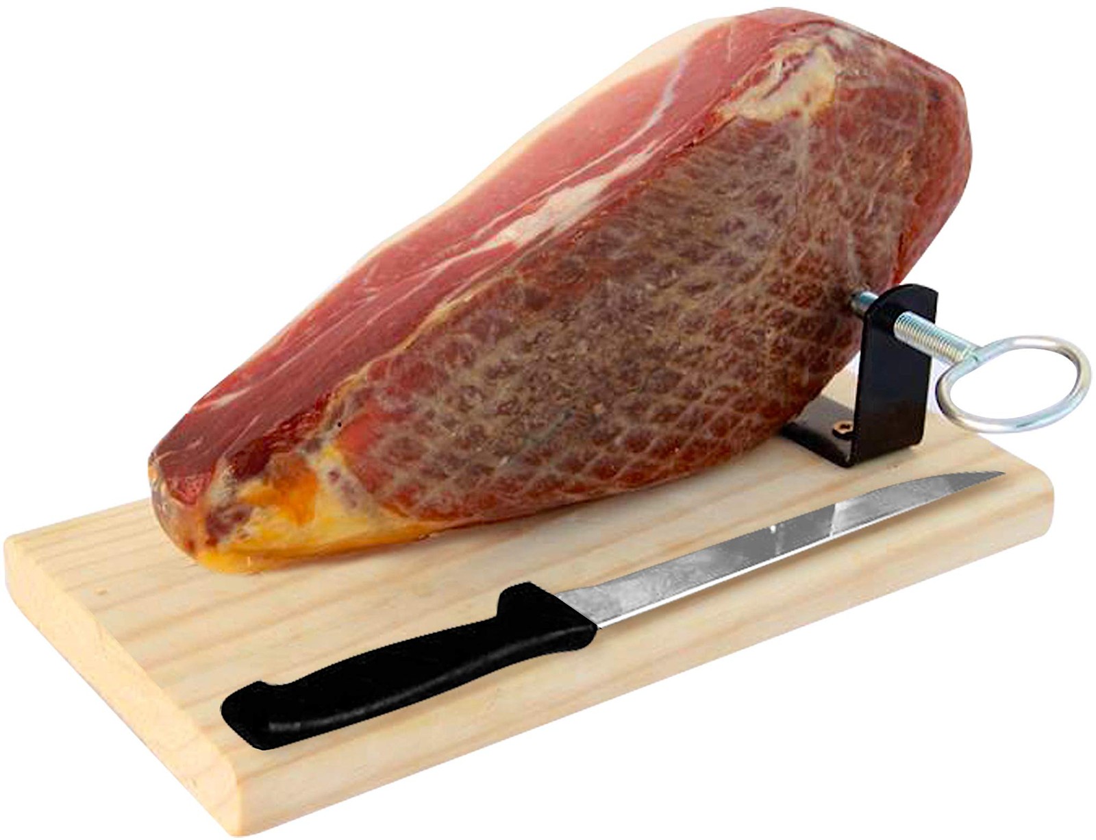Serrano Ham Boneless & Stand - Spanish Jamon Ideal for Tapas...