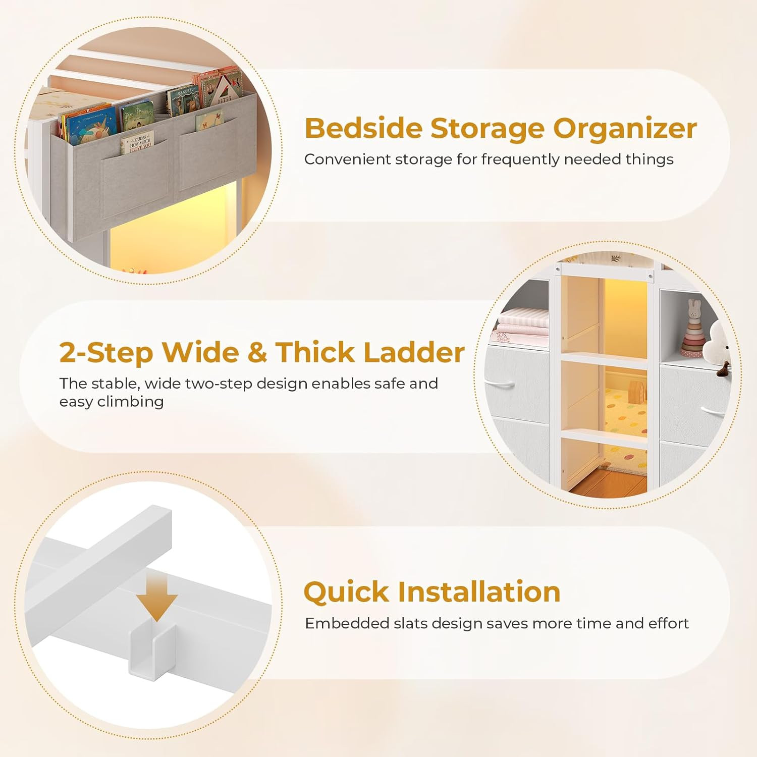 ADORNEVE Low Loft Bed Twin Size with 8 Storage Drawers, Twin Loft Bed with Bookc