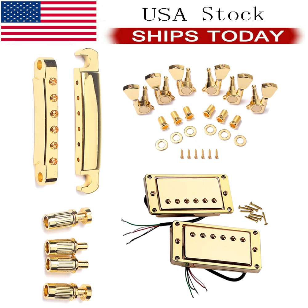 Alnico V Humbucker Pickup Bridge Tailpiece Tuning Peg for LP Les Paul SG Guitar