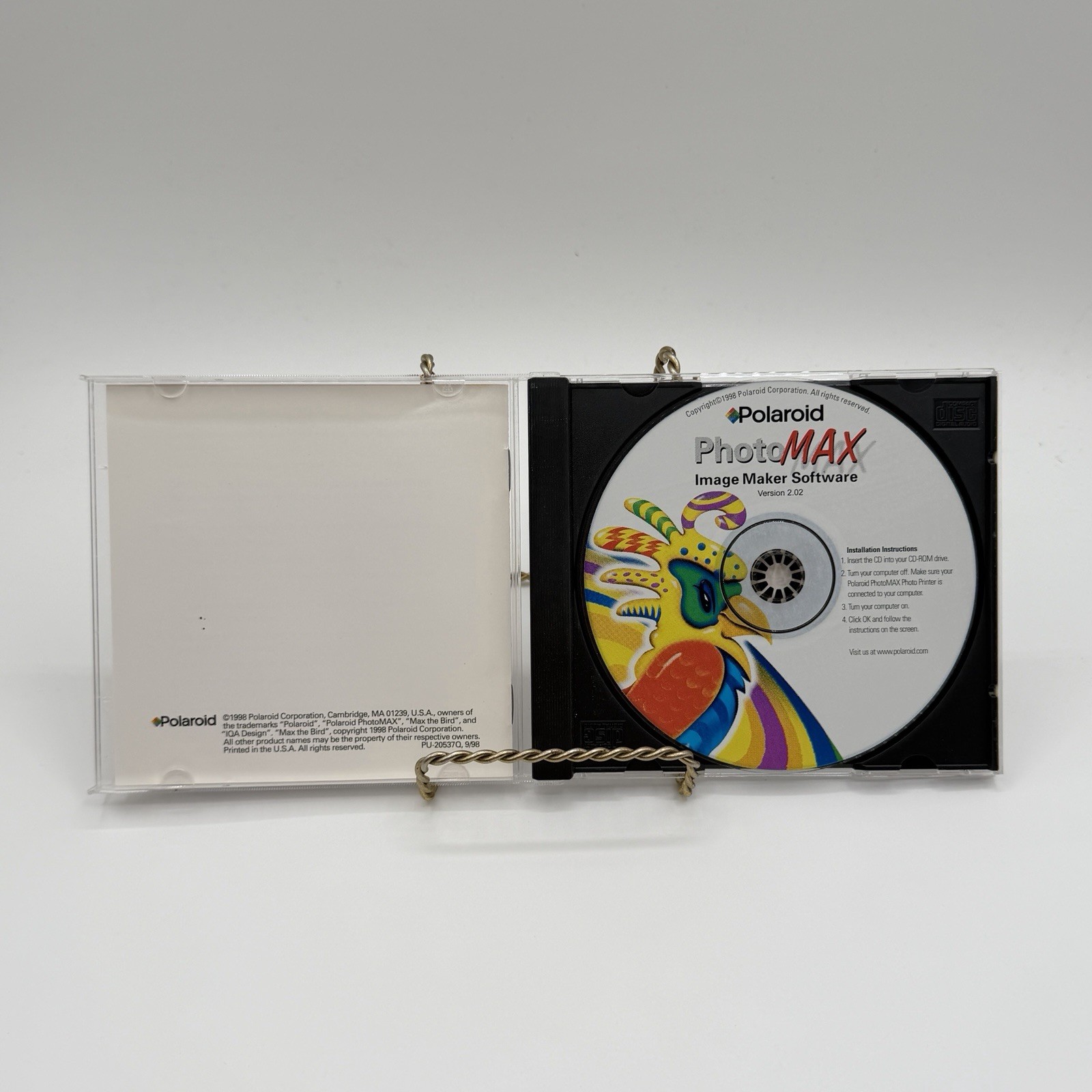 1999 Polaroid PhotoMax Image Maker Software Quickstart Guide PC CD ROM
