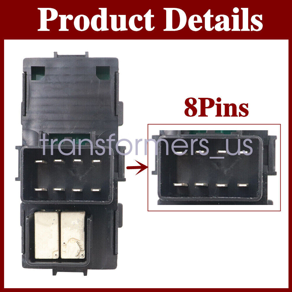 Window Power Control Switch Passenger Side For Chevy Silverado/Sierra 2007-2013