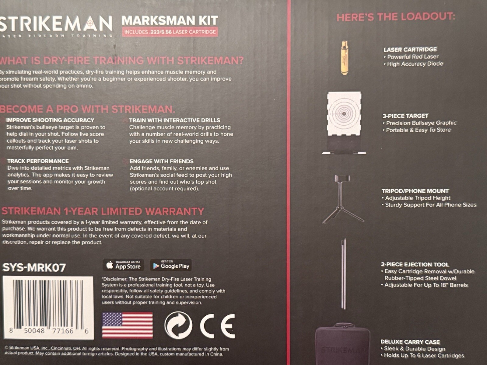 Strikeman 9mm Marksman Kit – Ultimate Dry Fire Training System, Laser Training