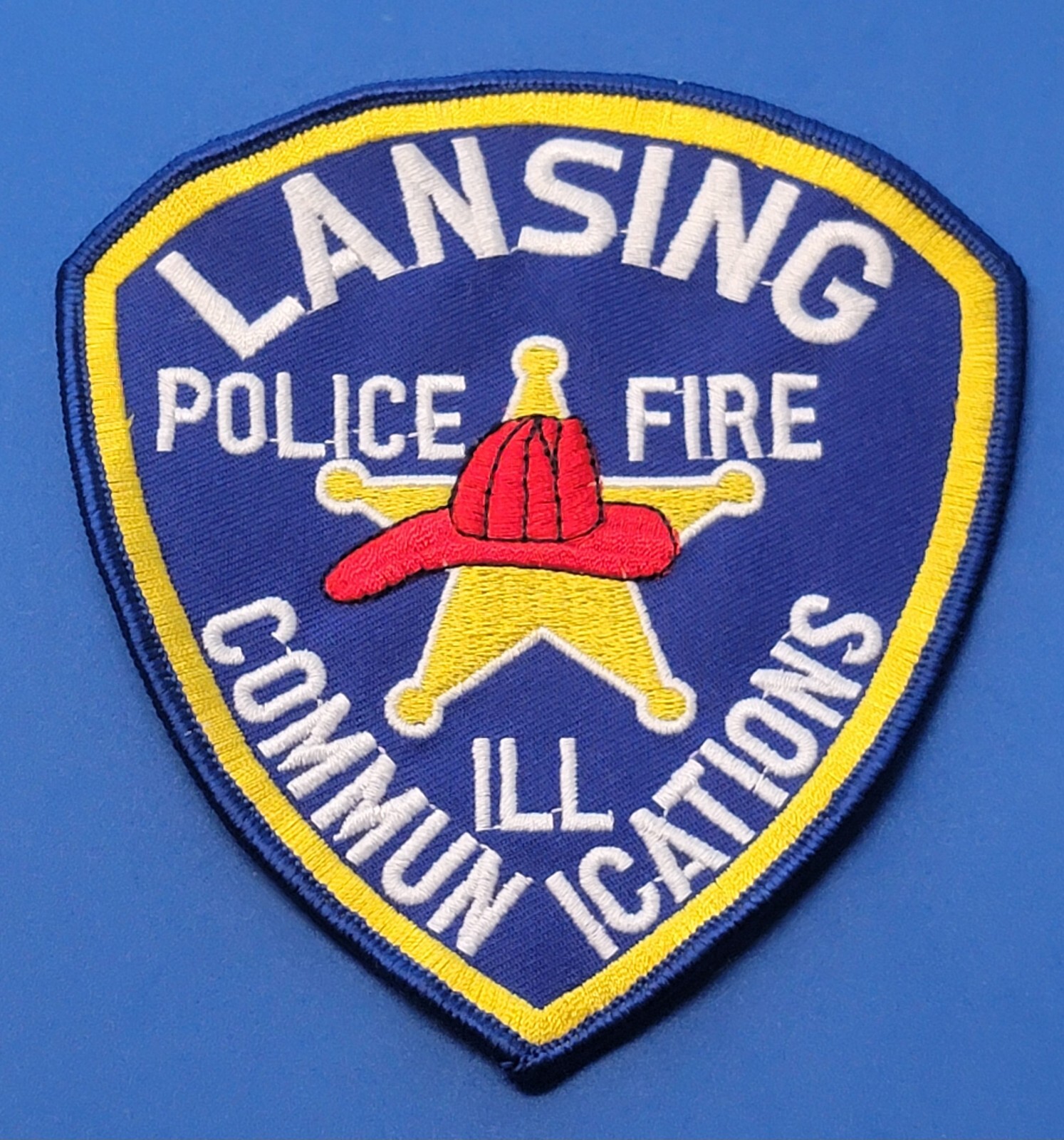 Police patch patches Illinois Lansing Communications Fire
