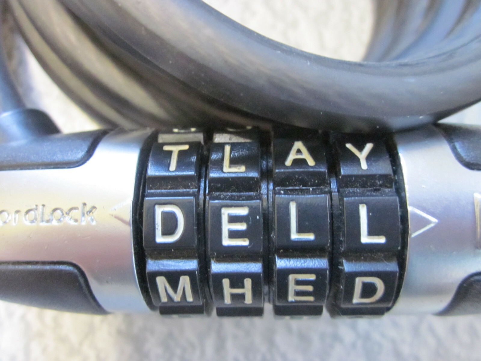"Dell" lock black