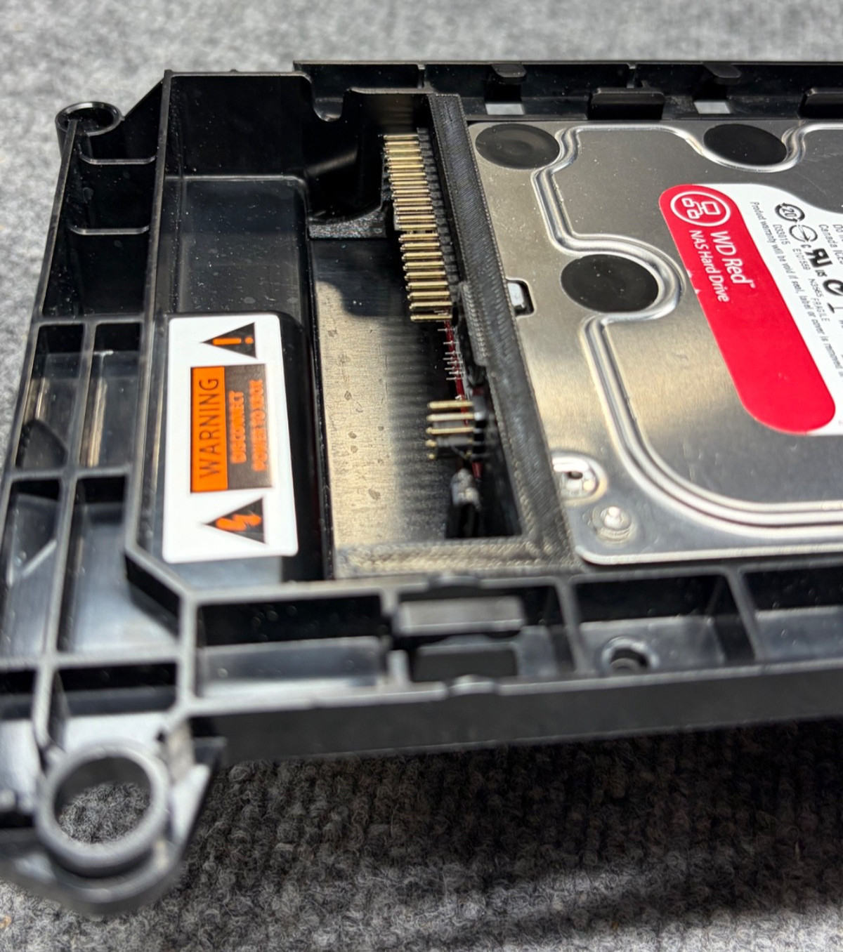 3D printed Bracket For Startech.com IDE2SATA Adapter & 3.5" HDD In Original Xbox
