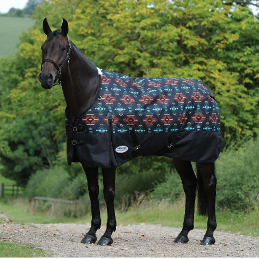 Weatherbeeta Comfitec Essential Standard Neck Med Turnout Blanket  West Print 75