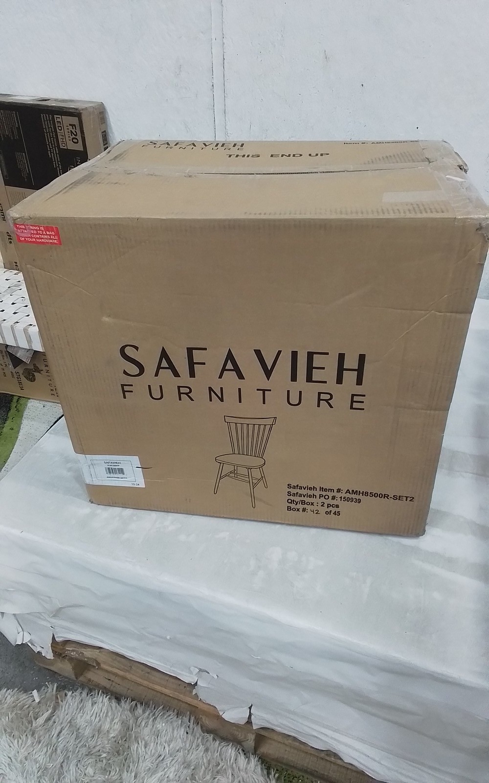 Safavieh PARKER SPINDEL SIDE CHAIR, Reduced Price 2172772799 AMH8500R-SET2