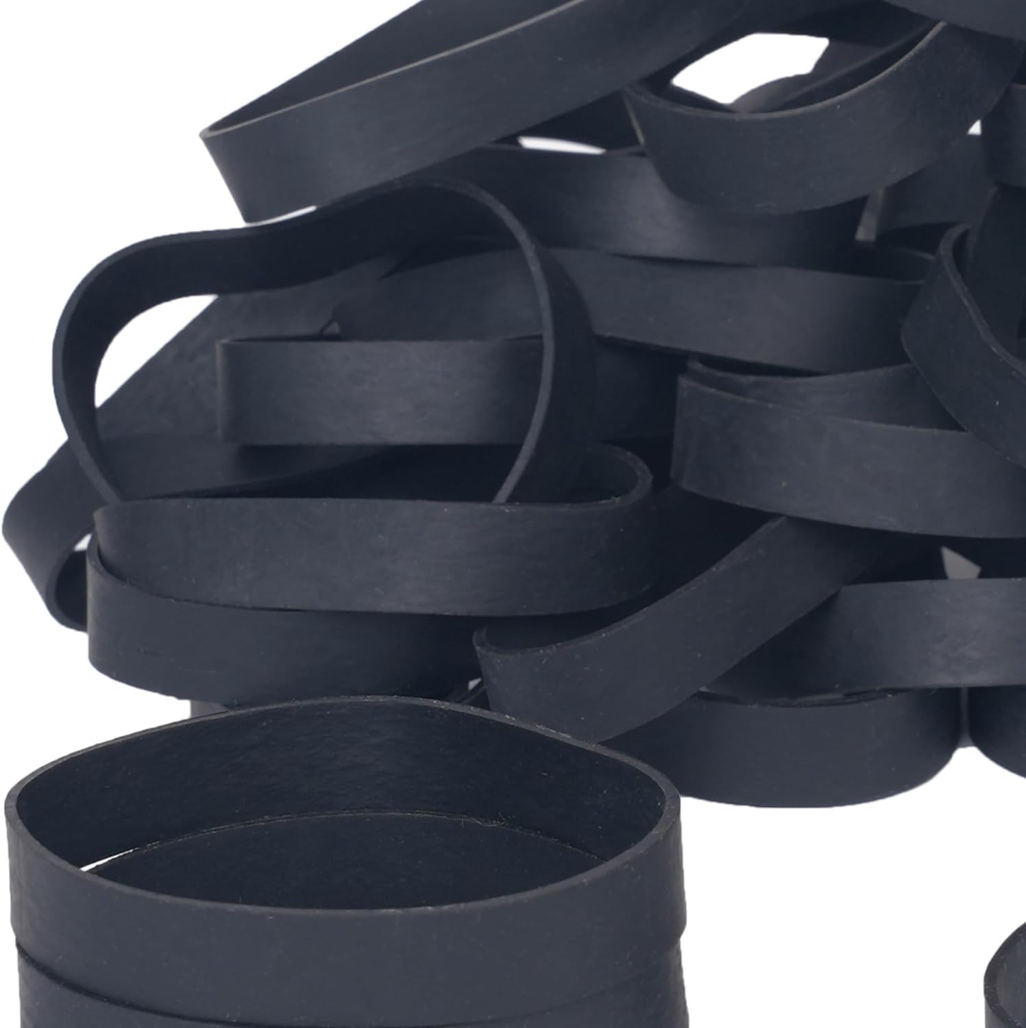 Tactical Rubber Bands Size #84,Elastic Band Black 50Pcs Heavy Duty Wide for Offi