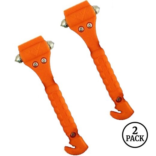 2 Pack Emergency Hammer Window Punch Seat Belt Cutter 2pk