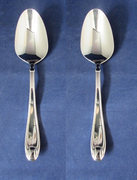 SET OF TWO - Oneida Stainless VALANCE Serving Spoons
