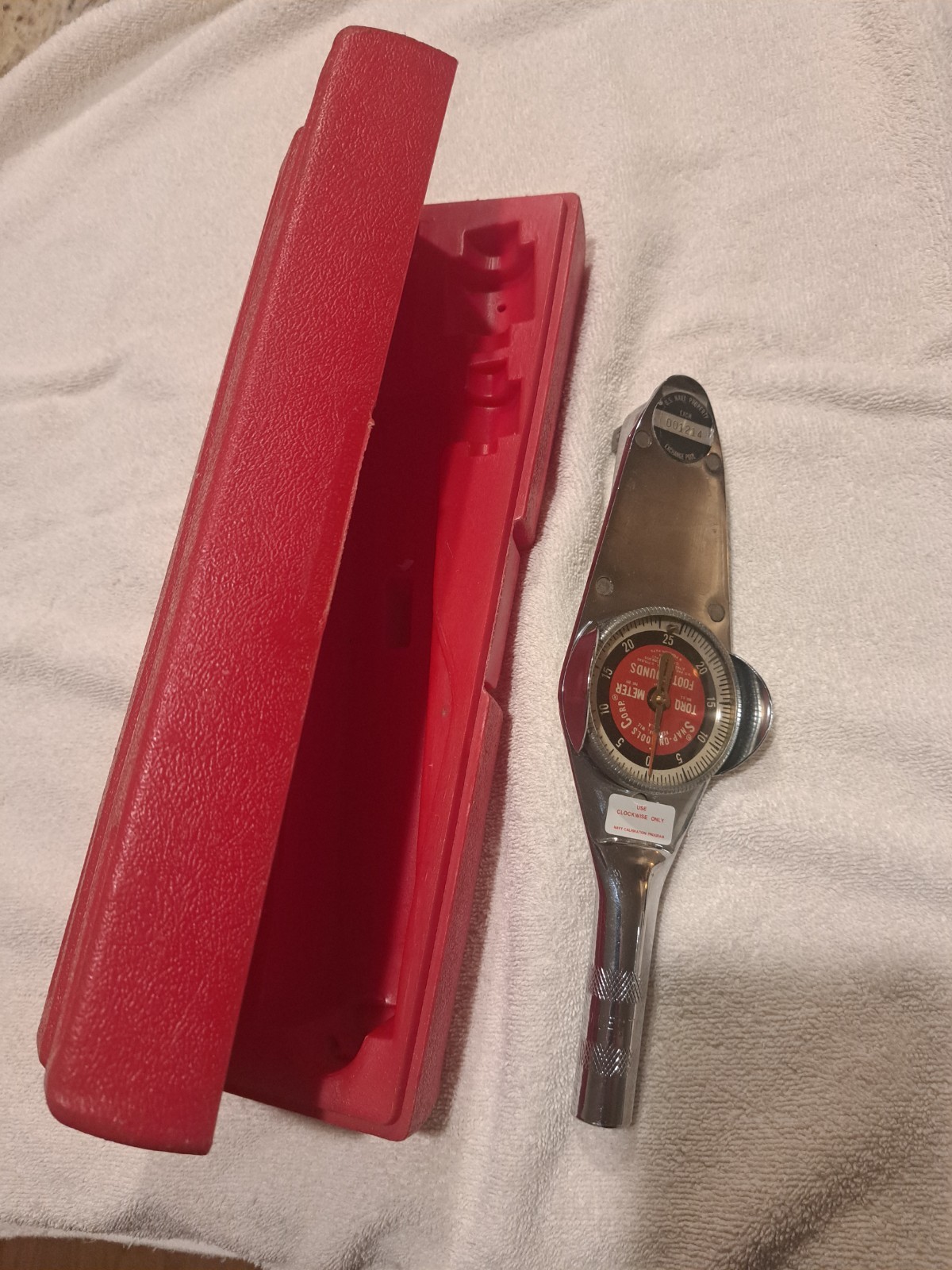 Snap-On Torqometer 25-FA TORQUE Wrench Gage Foot Pounds