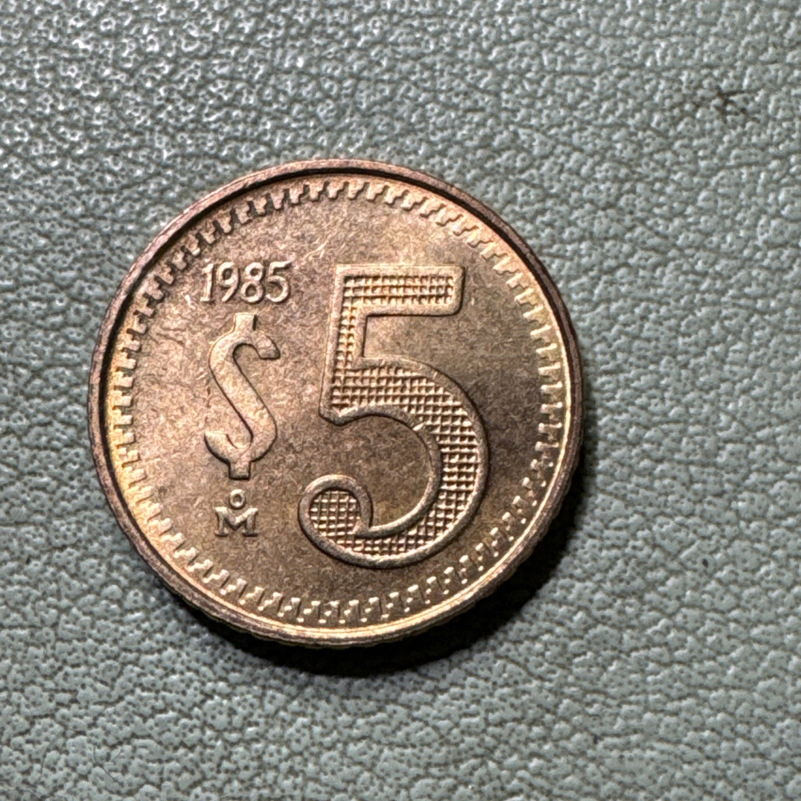 Mexico 🇲🇽 5 pesos • 1985-Mo KM# 502 - 17mm