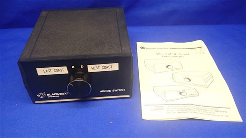 BLACK BOX ABCDE SWITCH UNUSED SURPLUS CONDITION