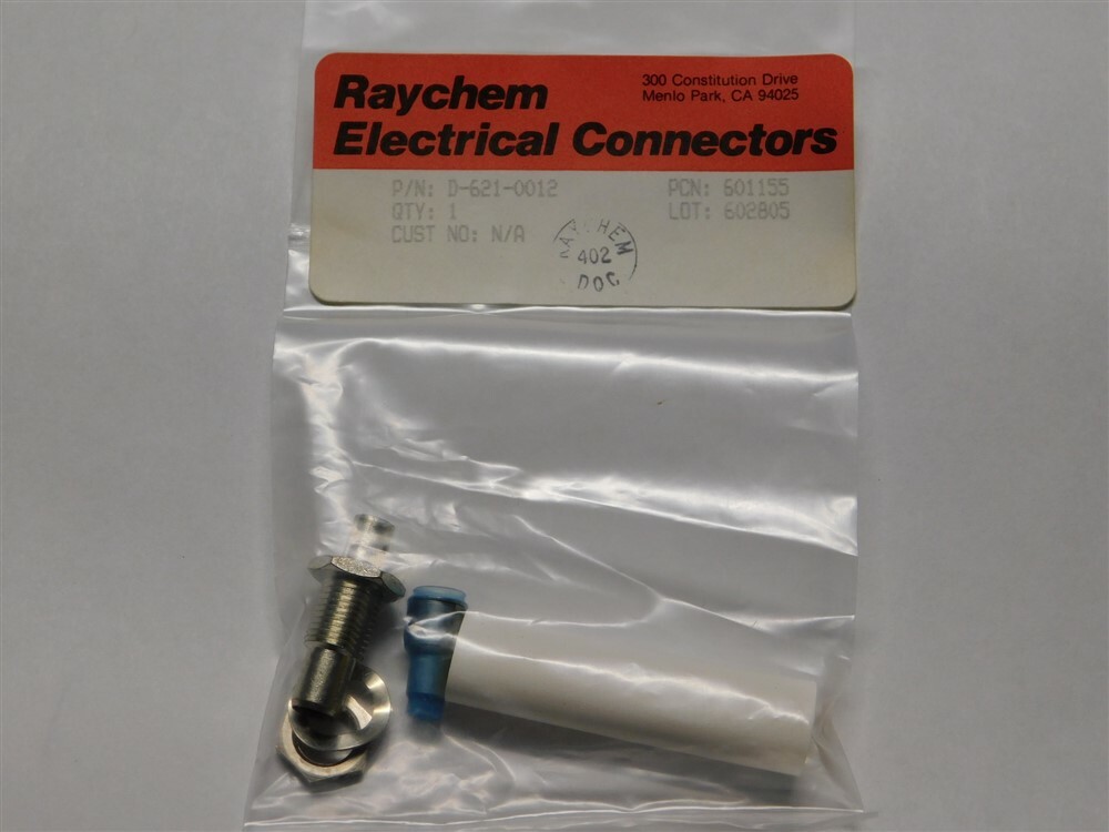Raychem D-621-0012 Data Bus Connecter Triaxial Subminiature Threaded Couple