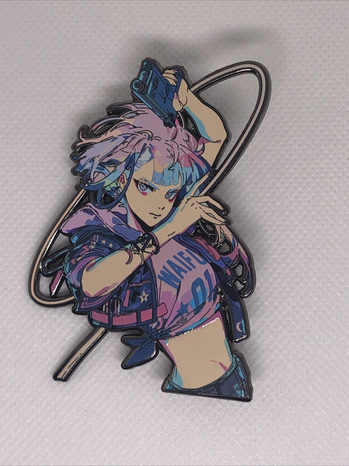 Cyberpunk Edgerunners Rebecca Lucyna Kushinada Metal Anime Enamel Pin Set