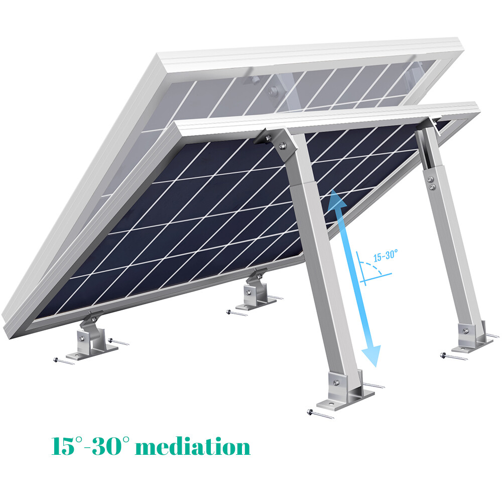 2x Adjustable Angle Solar Panel Mounting Brackets Solar Panel Tilt Mount Bracket