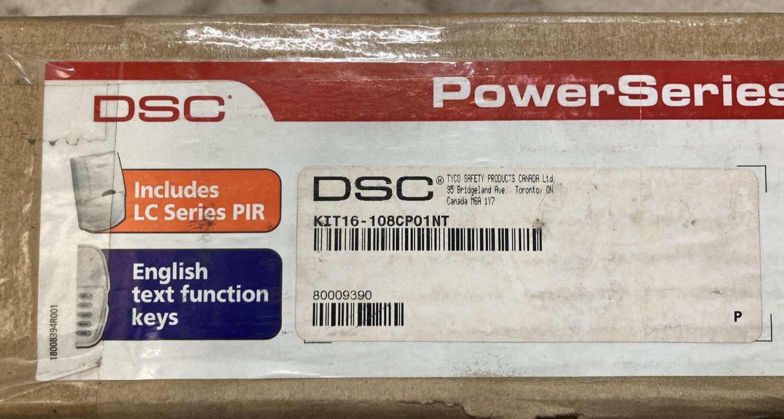 DSC KIT16-108CP01NT PC1616 Main Board, Keypad, Motion, Siren, Transformer, RJ31X
