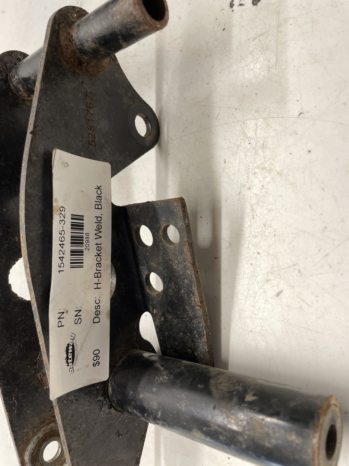 H-Bracket Weld, Black - 2009 Polaris IQ