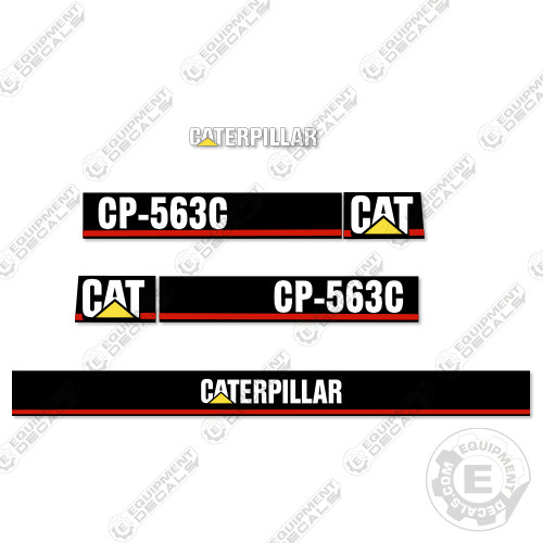 Fits Caterpillar CP 563-C Vibratory Compactor Decal Kit Equipment Decals CP563C